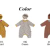 <b>｜BABY｜ OOTTBEBE套裝</b>Winter 하트호피전신슈트+보넷셋트 50-75cm