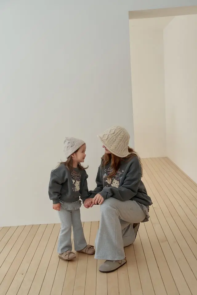 <b>momoann親子裝</b>Winter 피그캣맨투맨 90-140cm