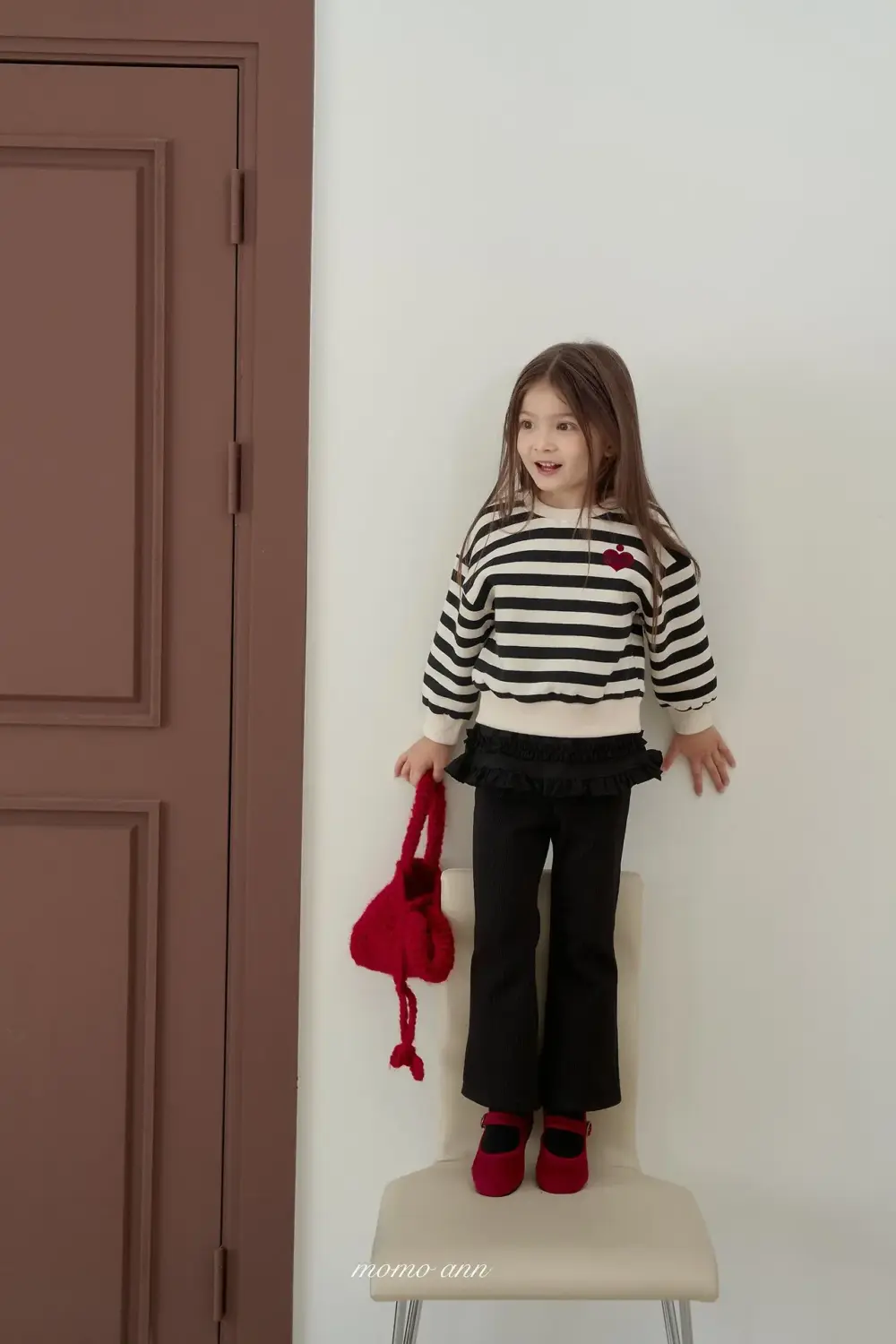 <b>momoann親子裝</b>Winter 패치맨투맨 90-140cm
