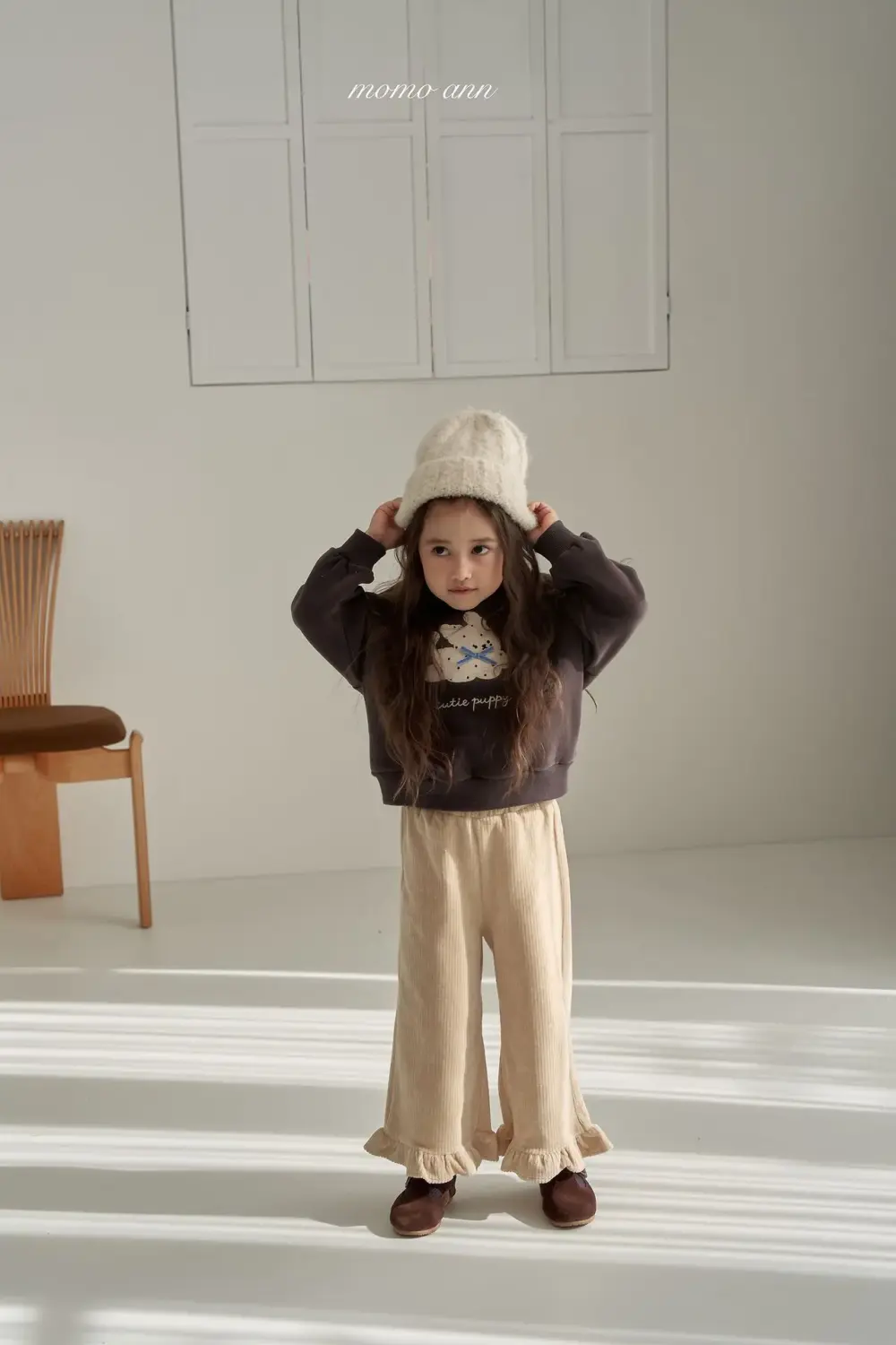 <b>momoannT恤</b>Winter 퍼피맨투맨 90-140cm