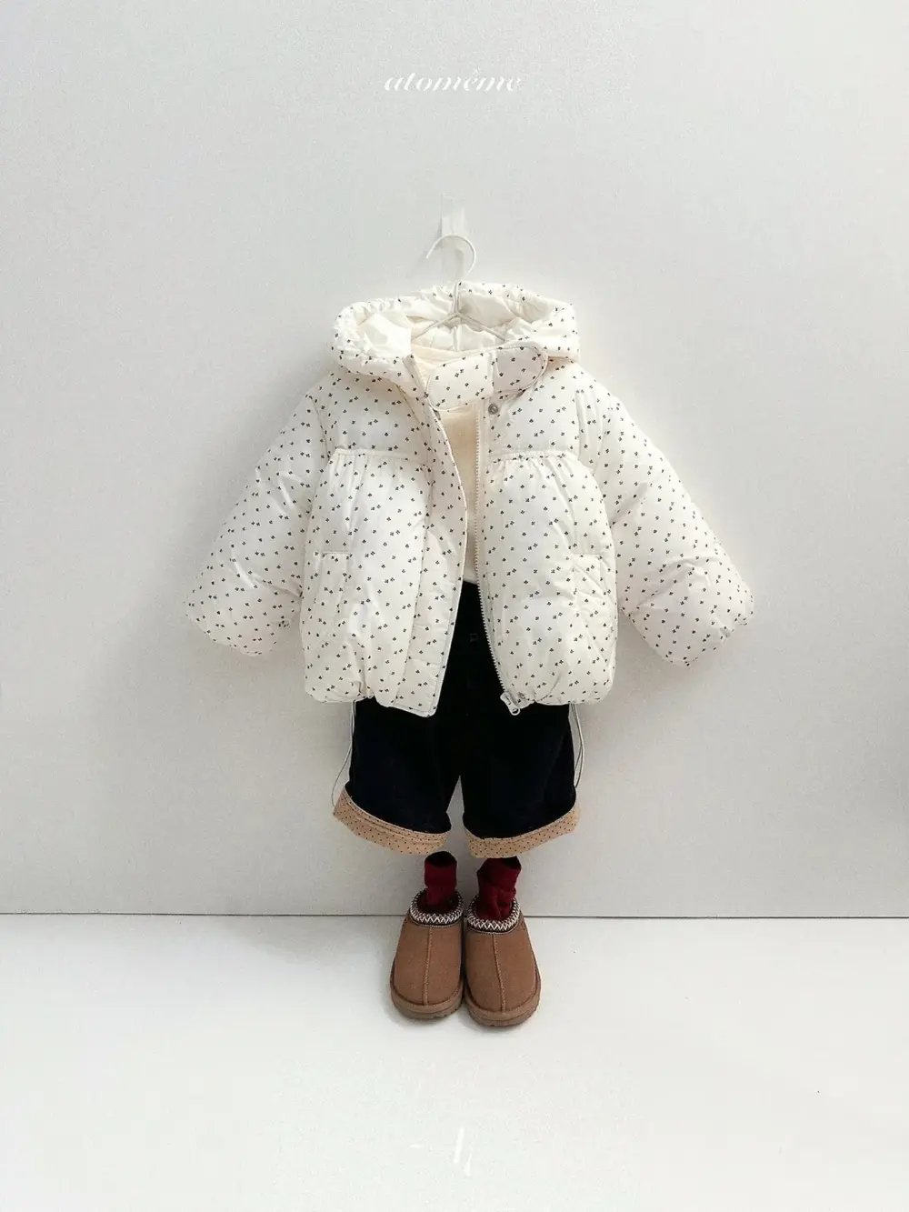 <b>Atomeme褲子</b>Winter  논페이드 롤업 데님 70-110cm