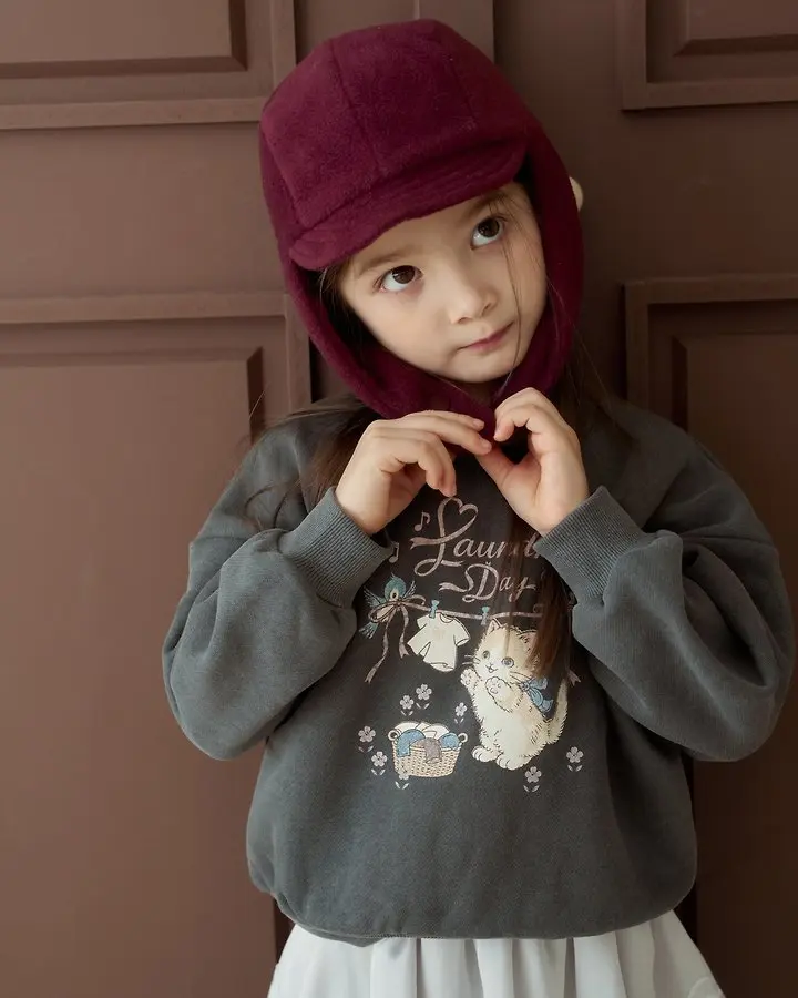 <b>momoann親子裝</b>Winter 피그캣맨투맨 90-140cm