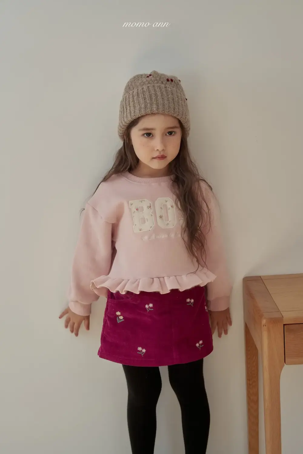 <b>momoann上衣</b>Winter 보니맨투맨 90-140cm