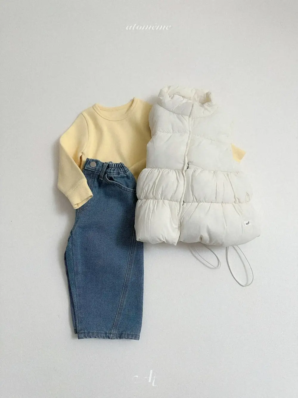 <b>Atomeme上衣</b>Winter 크림티셔츠 70-110cm