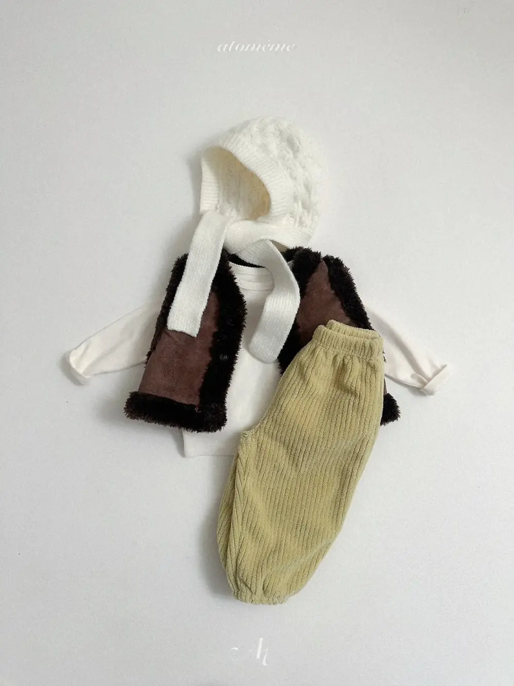 <b>Atomeme褲子</b>Winter  버터링 후리스 팬츠 70-110cm