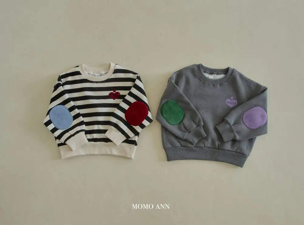 <b>momoann親子裝</b>Winter 패치맨투맨 90-140cm