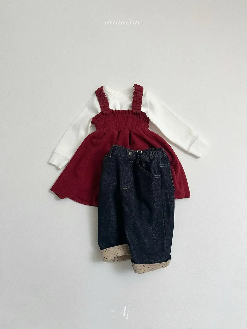 <b>Atomeme上衣</b>Winter 크림티셔츠 70-110cm
