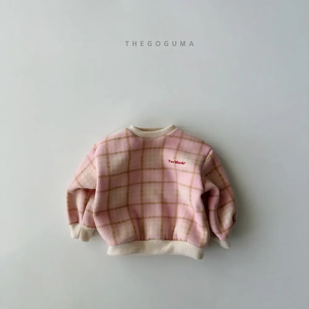 <b>THEGOGUMA 上衣</b>Winter 체크 퐁 MTM 85-142cm