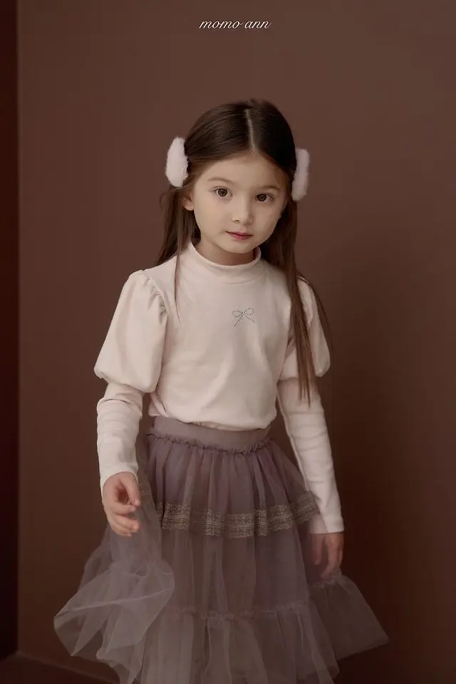 <b>momoann上衣</b>Winter 피치퍼프티 90-140cm