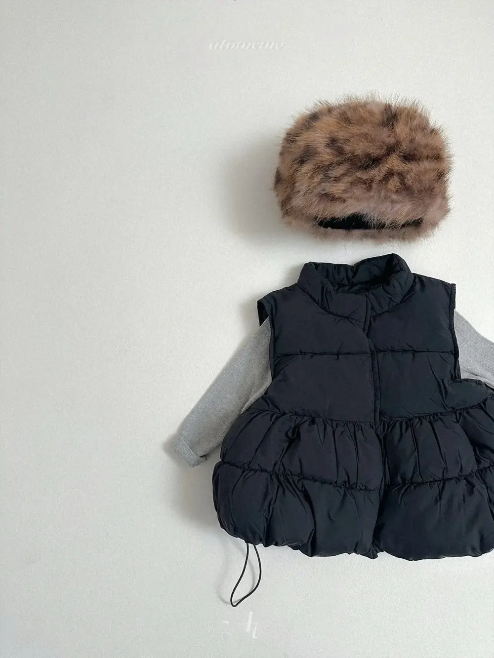 <b>Atomeme背心</b>Winter 퐁글 패딩조끼 70-110cm