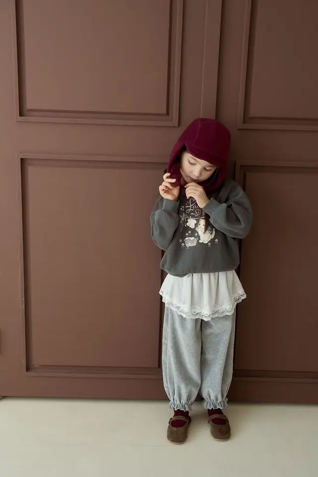 <b>momoann親子裝</b>Winter 피그캣맨투맨 90-140cm