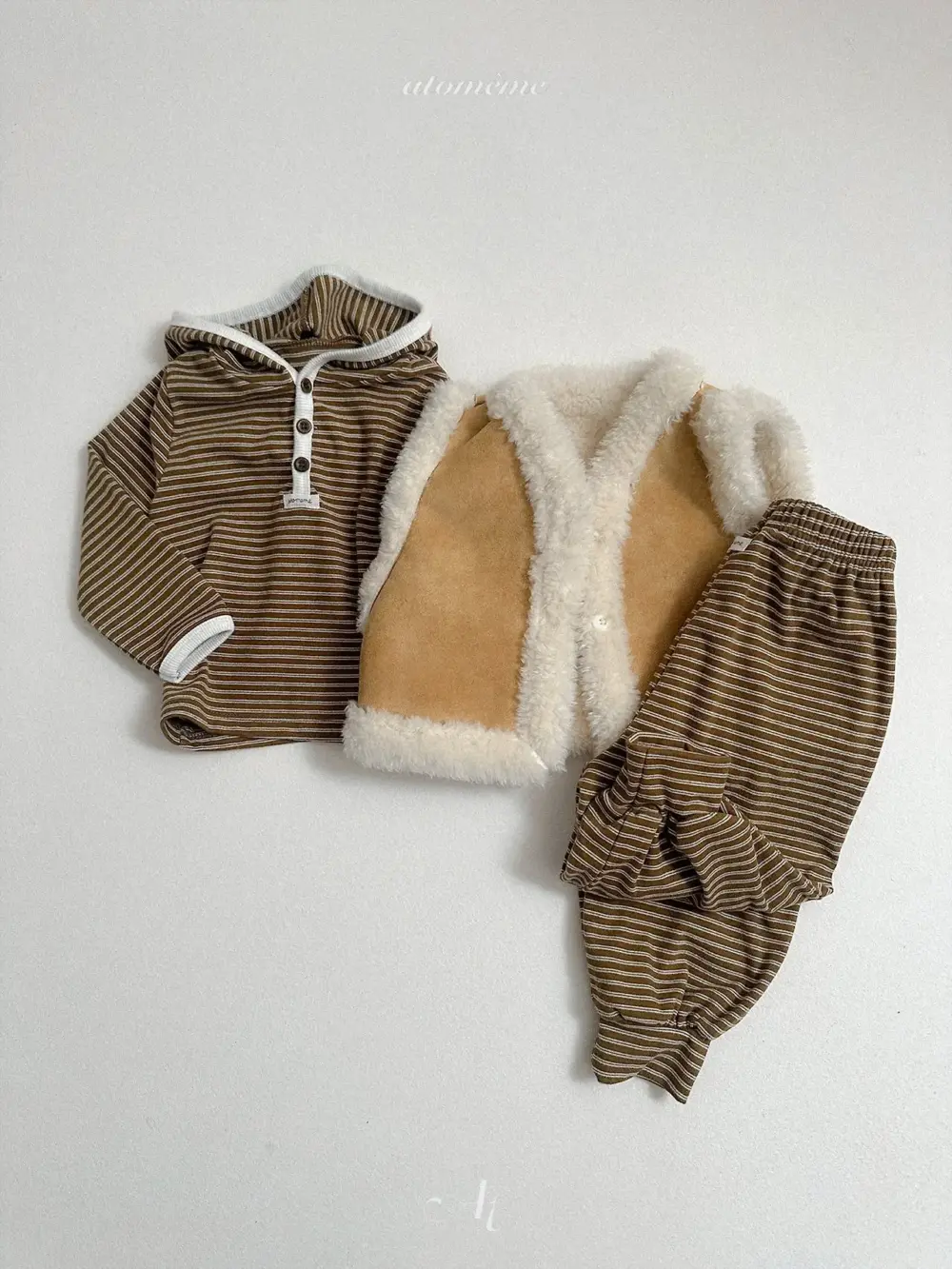 <b>Atomeme上衣</b>Winter  캐러멜후드T 70-110cm