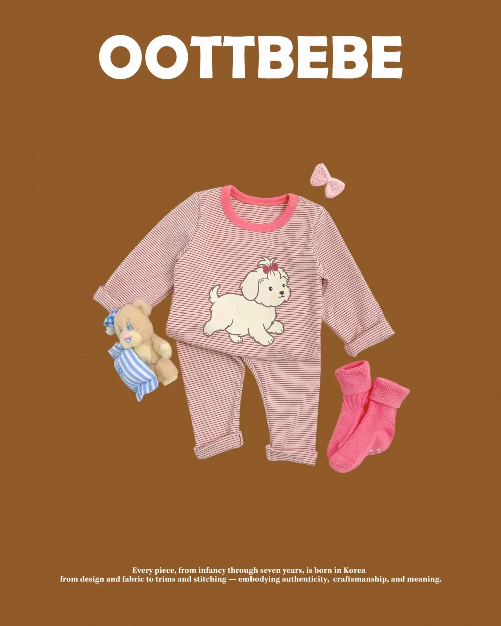 <b>OOTTBEBE套裝</b>Winter 몽실이실내복 65-115cm