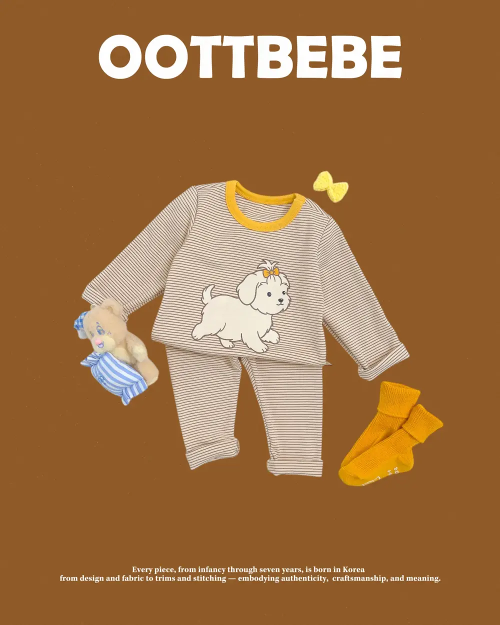 <b>OOTTBEBE套裝</b>Winter 몽실이실내복 65-115cm