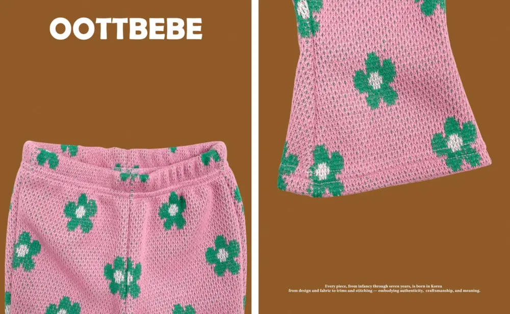 <b>OOTTBEBE套裝</b>Winter 플라워니트셋업 65-115cm
