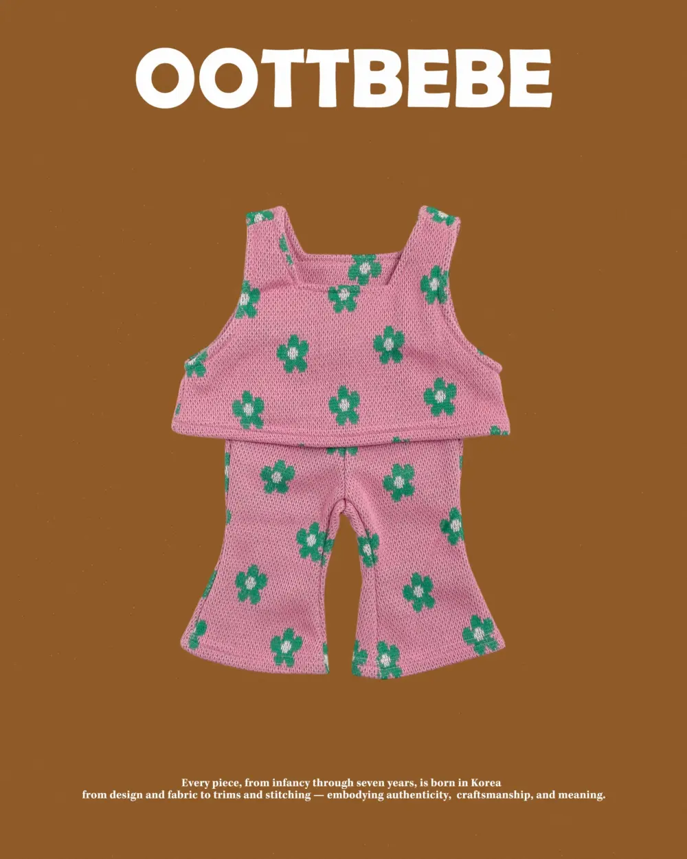 <b>OOTTBEBE套裝</b>Winter 플라워니트셋업 65-115cm