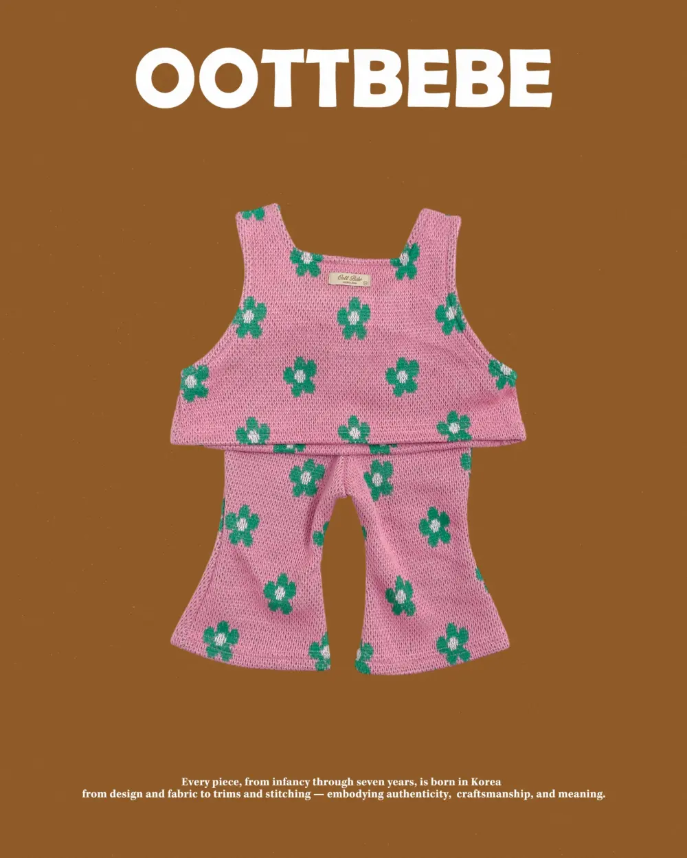 <b>OOTTBEBE套裝</b>Winter 플라워니트셋업 65-115cm