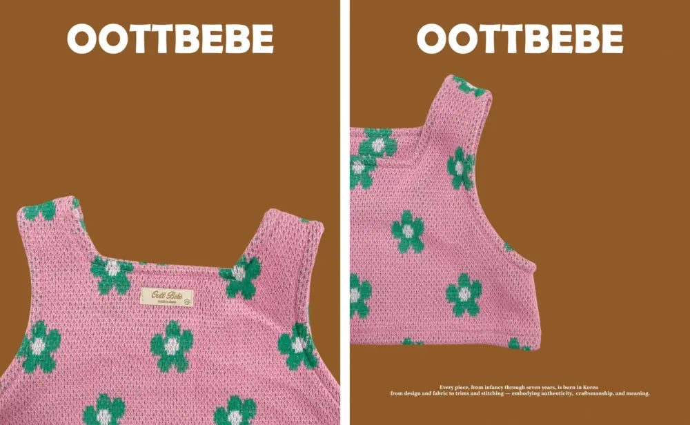 <b>OOTTBEBE套裝</b>Winter 플라워니트셋업 65-115cm